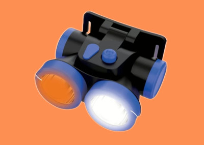 iDOLESHOP USB Solar-Head Torch Emergency Light_1029 4 hrs Torch Emergency Light(Blue)
