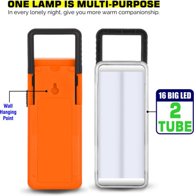 EN 24 Portable Mini Emergency Light Rechargeable with Android Charger 4 hrs Flood Lamp Emergency Light(Orange)