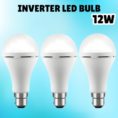 SACRO (Emergency Inverter Blub) charging 12W LED Bulb for Extended Lighting_Pack_3E192 4 hrs Bulb Emergency Light(White)