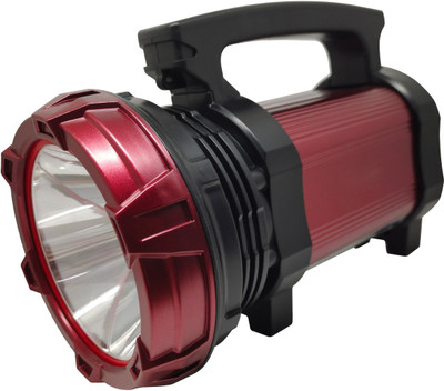 shoptric 2 km long range with 5 mode rechargeable 120w jumbo high brightness torch light 6 hrs Torch Emergency Light(Red Black)