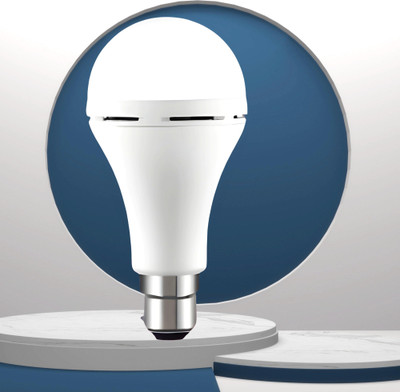 Clairbell Emergency 9W Inverter LED Bulb with 2000mAh Rechargeable Battery Pack of 1 D55 4 hrs Bulb Emergency Light(White)