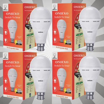 ONIEXO Automatic Charging 12W Emergency LED Bulb-007 4 hrs Bulb Emergency Light(White)