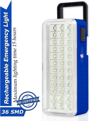 Pick Ur Needs High-Bright 36 LED with Rechargeable Emergency Floor Lantern Lamp Light 5 hrs Flood Lamp Emergency Light(Blue)