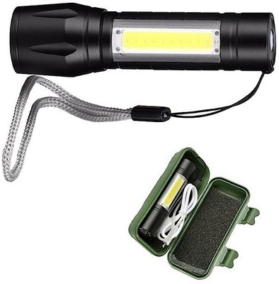 NKL Metal High quality LED Flashlight ,Super Bright ,Waterproof 3 Light Modes 131 6 hrs Torch Emergency Light(Black)