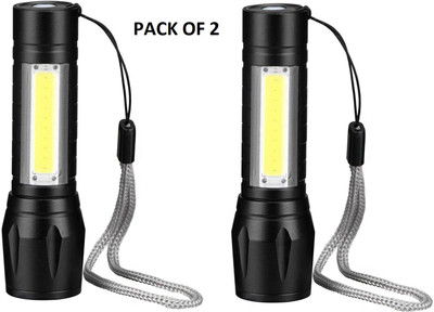Care 4 911 2PCS PACK 3 hrs Torch Emergency Light(Black)