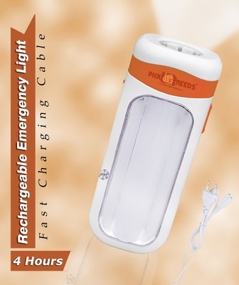 Make Ur Wish Rechargeable Mini Home Emergency Led Floor Lantern Lamp Light Torch 4 hrs Torch Emergency Light(Orange)