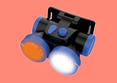 iDOLESHOP USB Solar-Head Torch Emergency Light_1046 4 hrs Torch Emergency Light(Blue)