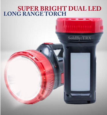 TRX rechargeable multifunctional kisan bright light torch+ 1 km long range laser led 12 hrs Torch Emergency Light(Multicolor) TRX rechargeable multifunctional kisan bright light torch+ 1 km long range laser led 12 hrs Torch Emergency Light(Multicolor)