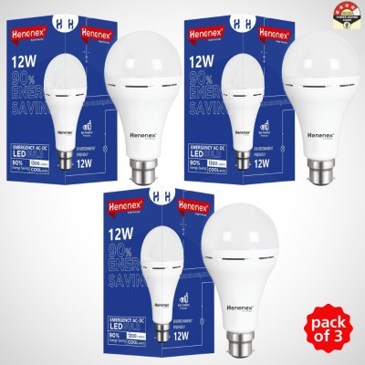 Henonex Emergency LED Charging Bulb-12W-05 4 hrs Bulb Emergency Light(White)