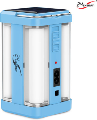 24 ENERGY Mini 360° solar chargeable Emergency Lantern Light 4 hrs Lantern Emergency Light(Blue)