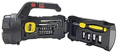WunderVoX Multifunctional Portable SOS Light With Tool Box, Torchlight (18 W) Torch(Black, 21.5 cm, Rechargeable)
