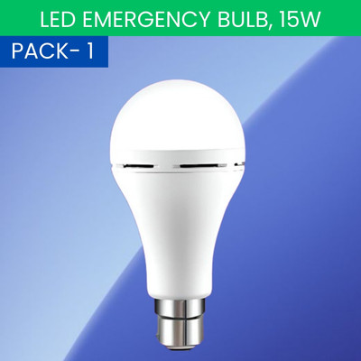 FRONY 15W Rechargeable Inverter LED Bulb with Upto 4H.Power Cut Lighting Pack od_1C171 4 hrs Bulb Emergency Light(White)