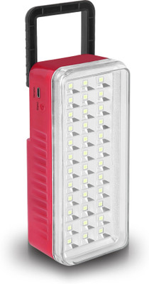 24 ENERGY Hi-Bright LED Light with Android Charging Rechargeable 8 hrs Lantern Emergency Light(Red)