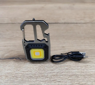 Xydrozen Bottle Opener Mini LED Work Light Keychain 5 hrs Torch Emergency Light(Multicolor)
