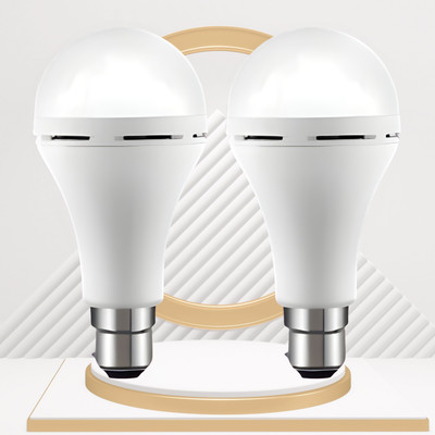 Clairbell Emergency 15W Inverter LED Bulb with 1200mAh Rechargeable Battery Pack of 2 A280 4 hrs Bulb Emergency Light(White)
