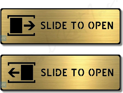 Parikshit Sublimation Slide to open Arrow Emergency Sign(Reflective Sign)