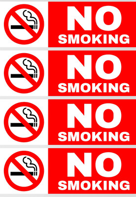 Printlive no smoking Emergency Sign