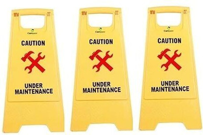 AMIGOS STORE Under Maintenance Emergency Sign(Reflective Sign)