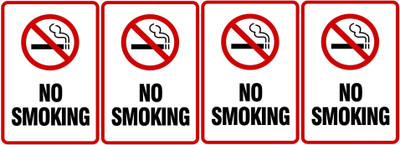 creationNdecore no smoking Emergency Sign(Reflective Sign)