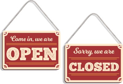 DELWOR Come In, We Are Open, Sorry, We Are Closed Emergency Sign