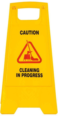 AMIGOS STORE Cleaning In Progress Emergency Sign(Reflective Sign)