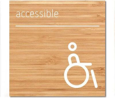 STONE X WC/ACCESSBILE Emergency Sign