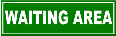 stylishdecor Waiting area Emergency Sign(Reflective Sign)