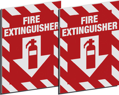 Visually Good Fire Extinguisher Emergency Sign