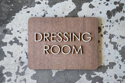 STONE X DRESSING ROOM Emergency Sign