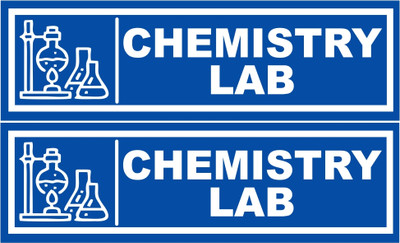 Ordershock Chemistry Lab Sign Board For School, Colleges, Hospitals Sunboard 8x2.4 Inch Emergency Sign