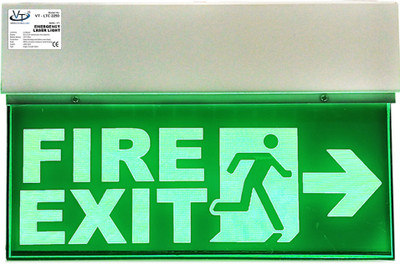 Vertex Technologies FIRE EXIT Emergency Sign(Reflective Sign)