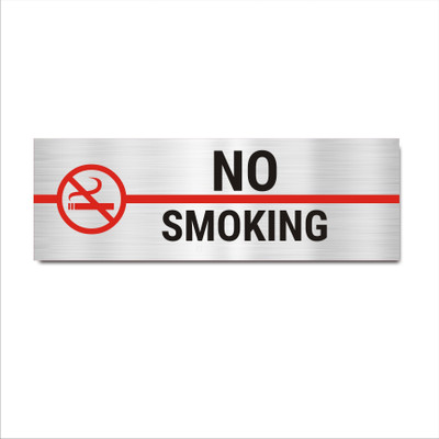 Mindcraftz No Smoking Acrylic Signboard Emergency Sign(Reflective Sign)