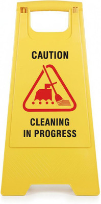 SOLACE HYGIENE Cleaning in Progress Sing Board-for Office-Factory-Mall-Hospital Emergency Sign(Reflective Sign)