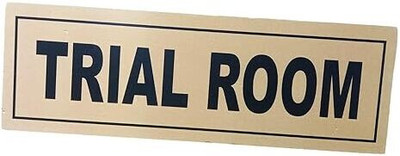 GTB LITE TRIAL ROOM Sunboard for Shopping Mall & Store – 30cm x 10cm Emergency Sign