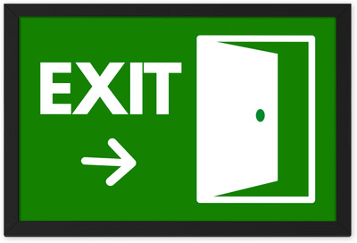Ritwika's Emergency Exit Emergency Sign