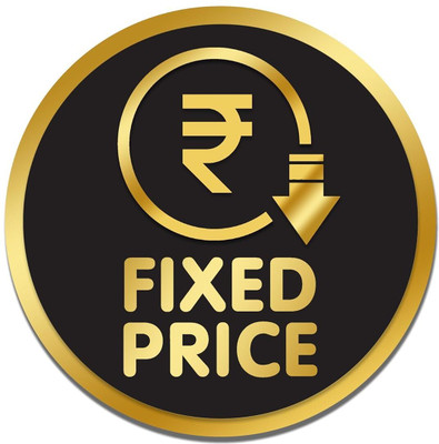 Feeling Well Fixed Price Acrylic Door Sign 6inch Self-Adhesive Sticker Emergency Sign(Reflective Sign)