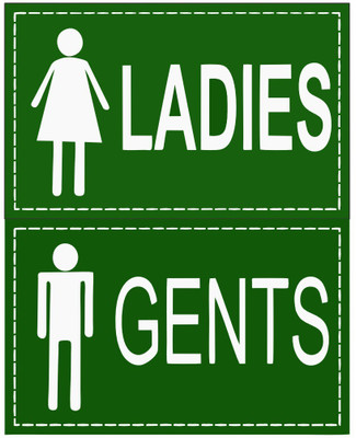 SRKAVTRADERS Ladies, Gents Emergency Sign(Reflective Sign)