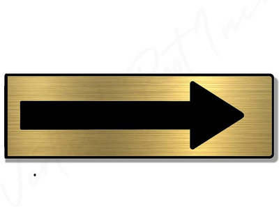DECOLASE Direction Sign (10x3 inch) Emergency Sign(Reflective Sign)