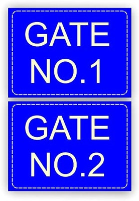 GOODPRINTZONE Gate No.1 And 2 Emergency Sign