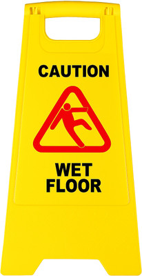 SOLACE HYGIENE Wet Floor Safety SignBoard-Slip Warning Indicator for Office-Hotel-Hospitals. Emergency Sign(Reflective Sign)