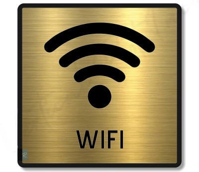 DECOLASE Wifi sign Emergency Sign(Reflective Sign)