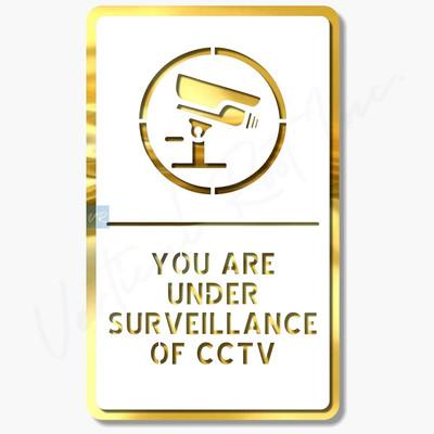 Feeling Well You Are Under Surveillance Of CCTV Emergency Sign(Reflective Sign)