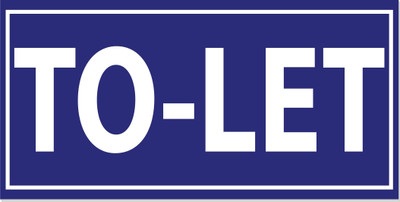 WallDesign To-Let Sign Board 14 in x 7 in For Building Shop Appartment Office Space 5mm Emergency Sign
