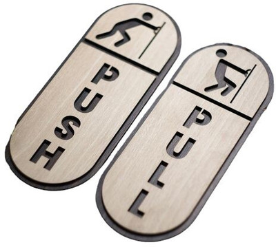 STONE X PUSH AND PULL Emergency Sign