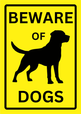 Signex Print Media Beware of Dog Emergency Sign