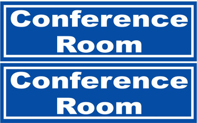 Ordershock Conference Room Sign Board For Office, Colleges, Multicolor Sunboard 8x2.4 Inch Emergency Sign