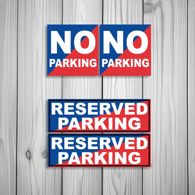 Ordershock No Parking And Reserved Parking Sign Board For Malls, Hospitals Emergency Sign