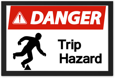 Ritwika's Danger Trip Hazard Emergency Sign
