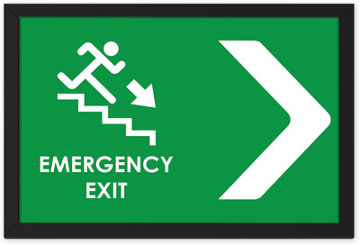Ritwika's Emergency Exit Emergency Sign