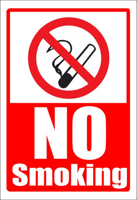 surmul No Smoking Safety And Warning Sign Board Multicolor Sunboard6.6x4.5 Inch Emergency Sign